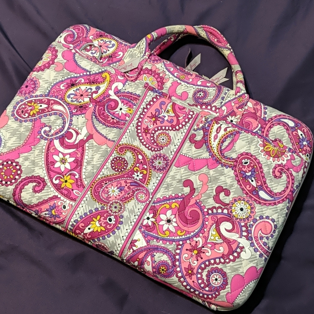 NWT Vera Bradley Hard Shell Laptop Shoulder Bag